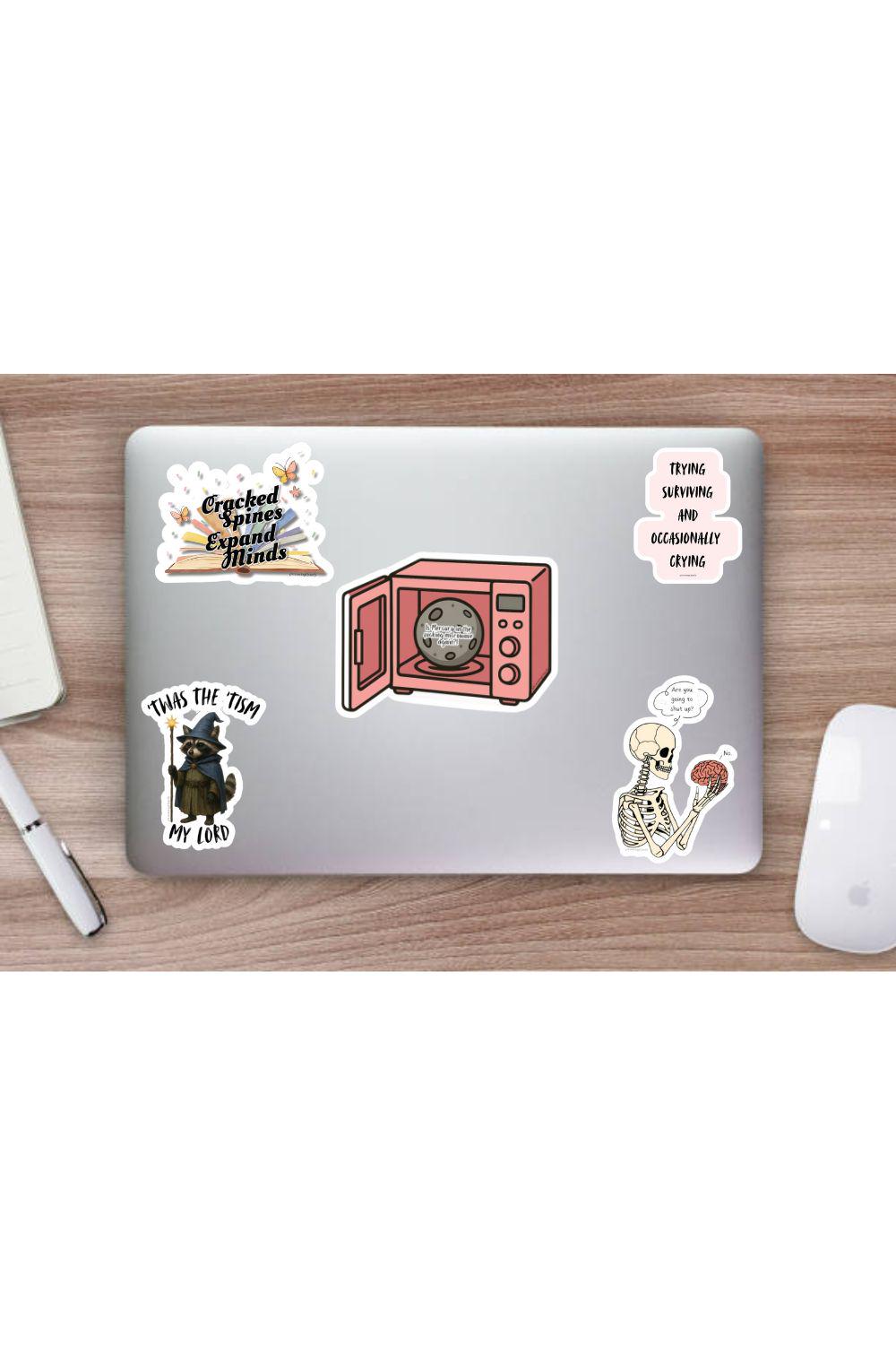 Retro Pink Microwave Mercury in Retrograde Sticker | Astrology Humor